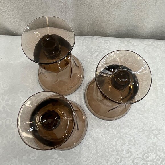 Fostoria Jamestown Brown Water Goblets Set/3 - Picture 5 of 5